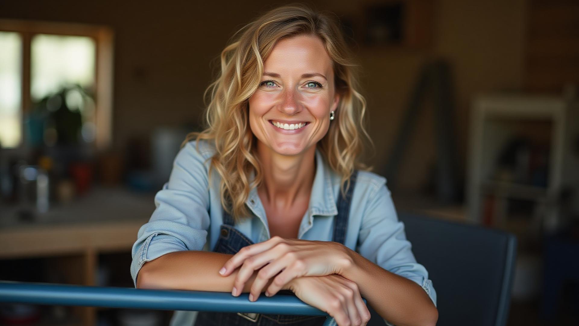 Elizabeth J Kehoe, custom framebuilder, working meticulously in her Key West workshop