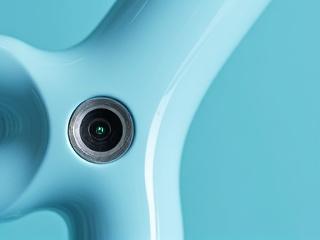 Road bike frame with electronic shifting battery port.